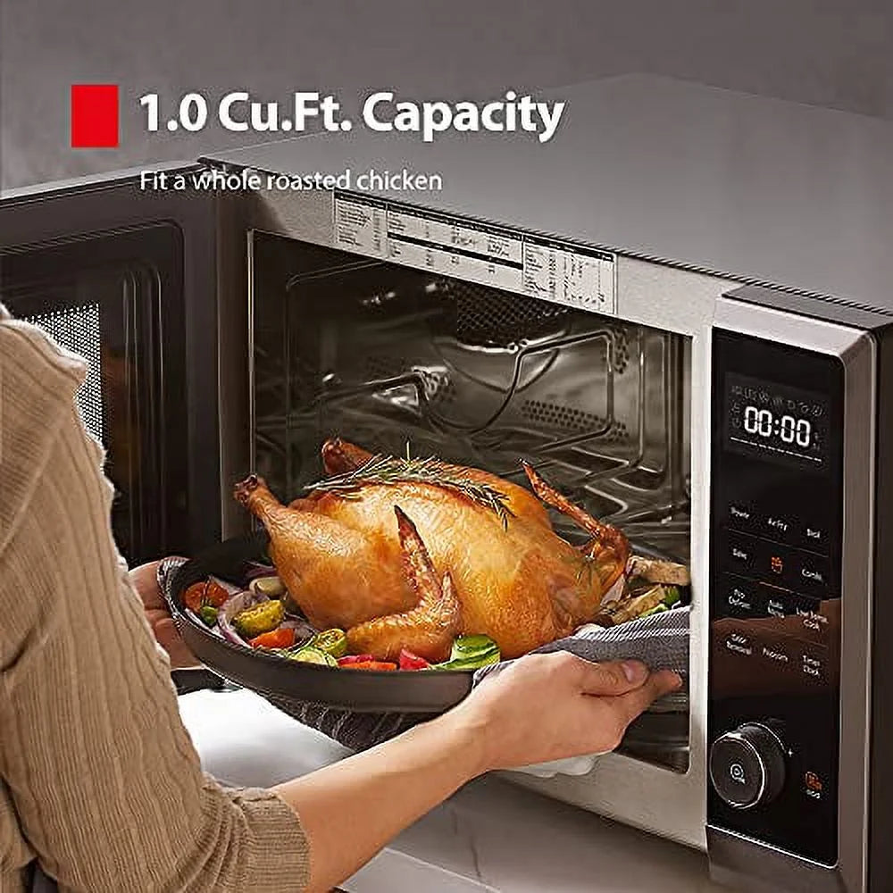 Toshiba 1.2 cu ft Countertop Microwave Ovens in Stainless Steel