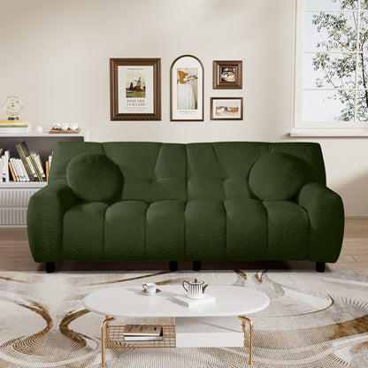 Rophefx 2-Seat Corduroy Deep Seat Cloud Sofa Couch for Living Room, Bedroom