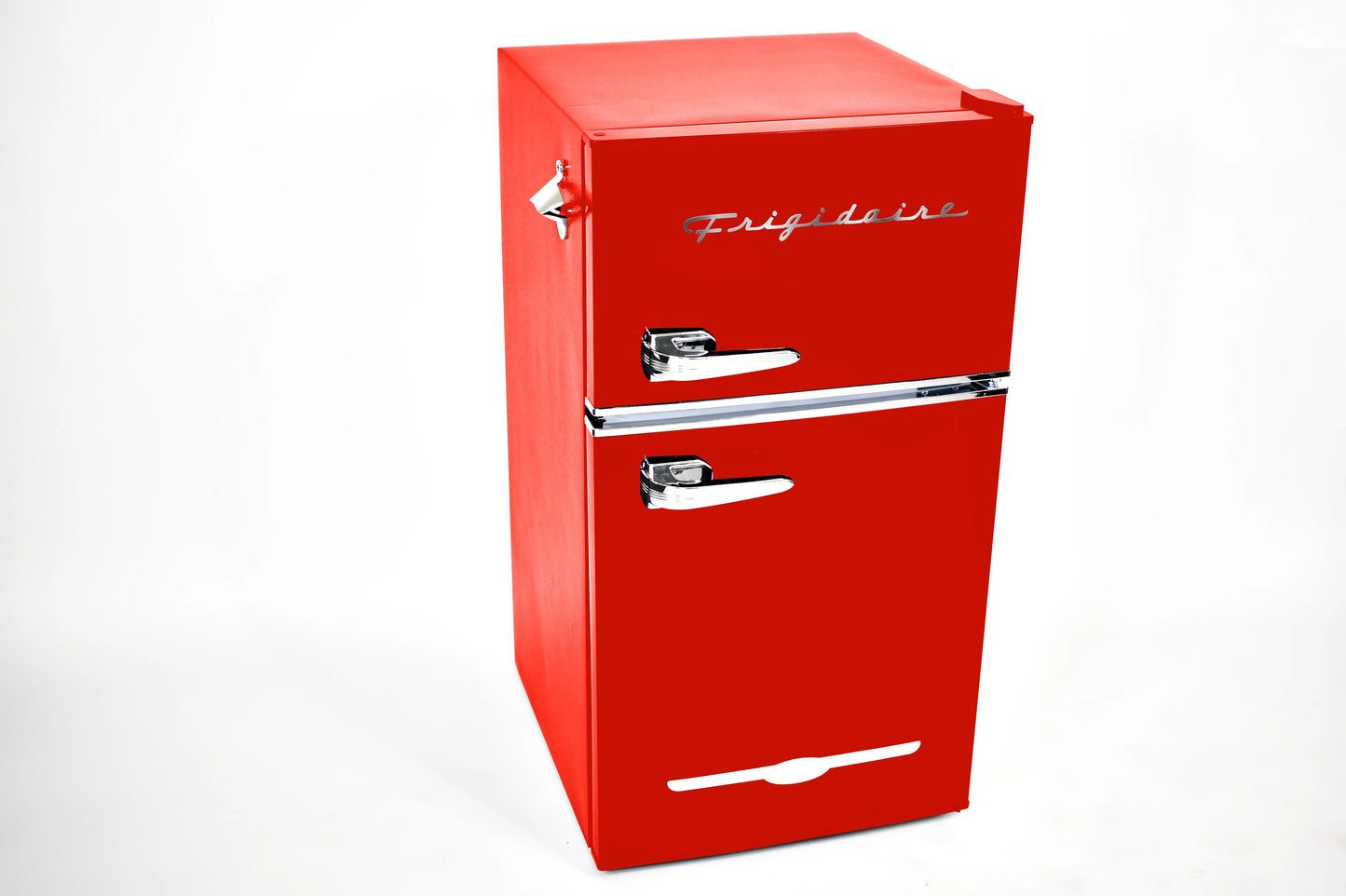 Frigidaire Retro 3.1 Cu ft Two Door Compact Refrigerator with Freezer, Red