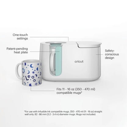 Cricut Mug Heat Press for Sublimation Mug Projects- Buffalo Check and more Infusible Ink, Transfer Sheets, Mug Blanks Bundle