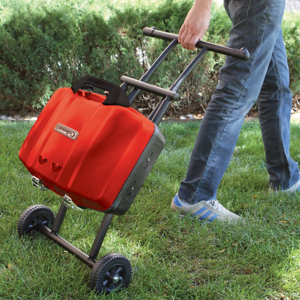 Coleman Portable Sportster 1-Burner Propane Grill with 11,000 BTUs, Red