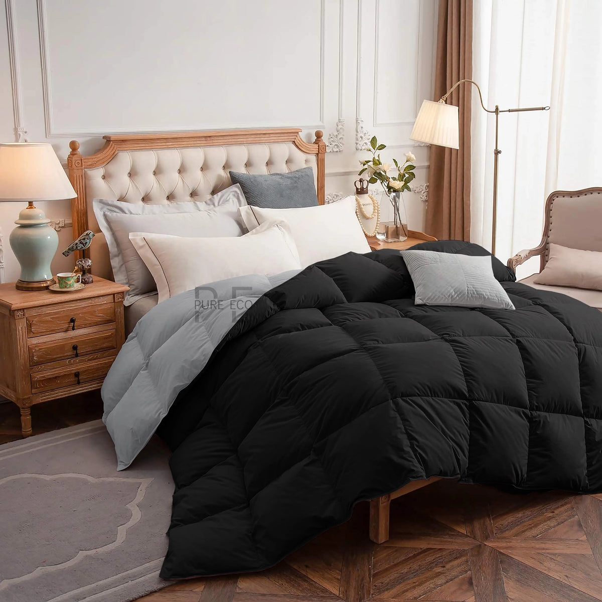 Ayanshi Hotel Bedding Comforter Twin Size, Duvet Insert, Quilted Comforter with Corner Tabs, All Season Lightweight Quilt, Down Alternative Hotel Comforter Twin Size 68X90 Baby Pink