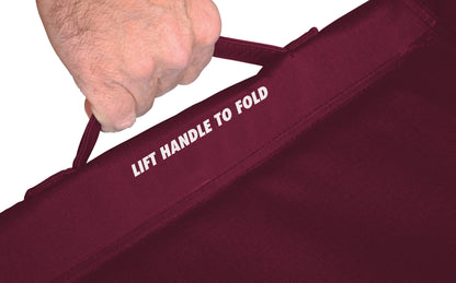 GCI Outdoor Freestyle Rocker Foldable Rocking Camp Chair, Maroon