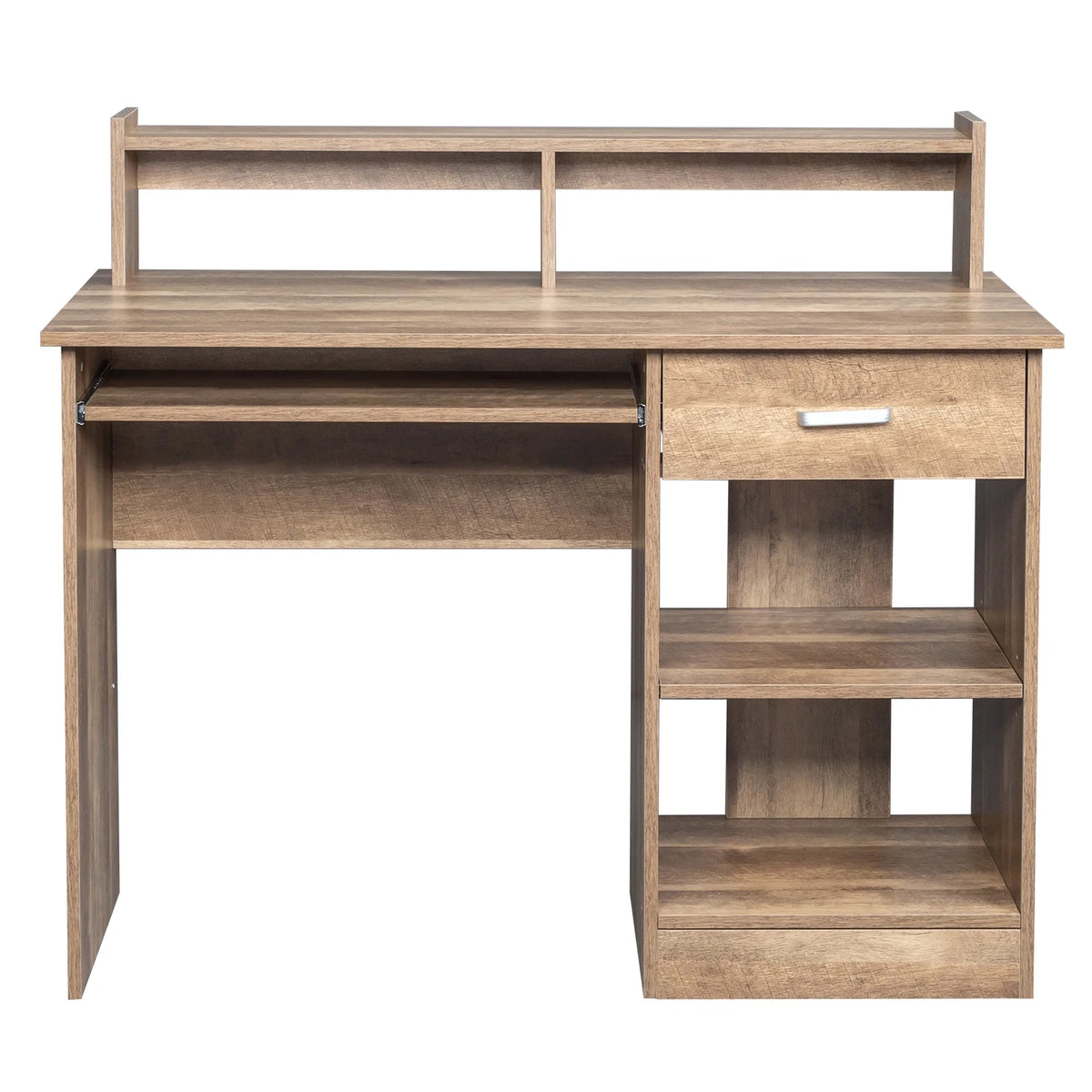 Ktaxon Computer Desk Home Office Workstation Laptop Table Drawer Shelf Furniture White