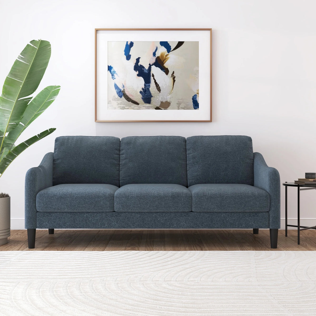 Mainstays Westley Swoop Arm Sofa, Burnt Orange