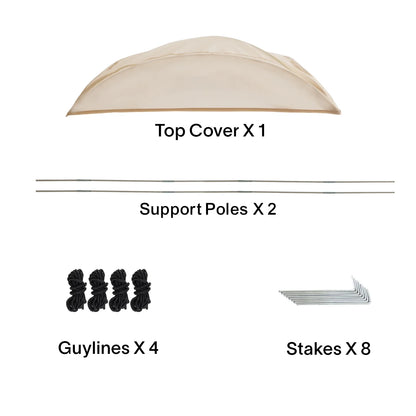 EighteenTek Four-Person Weatherproof Pop-Up Sports Pod Tent Shelter