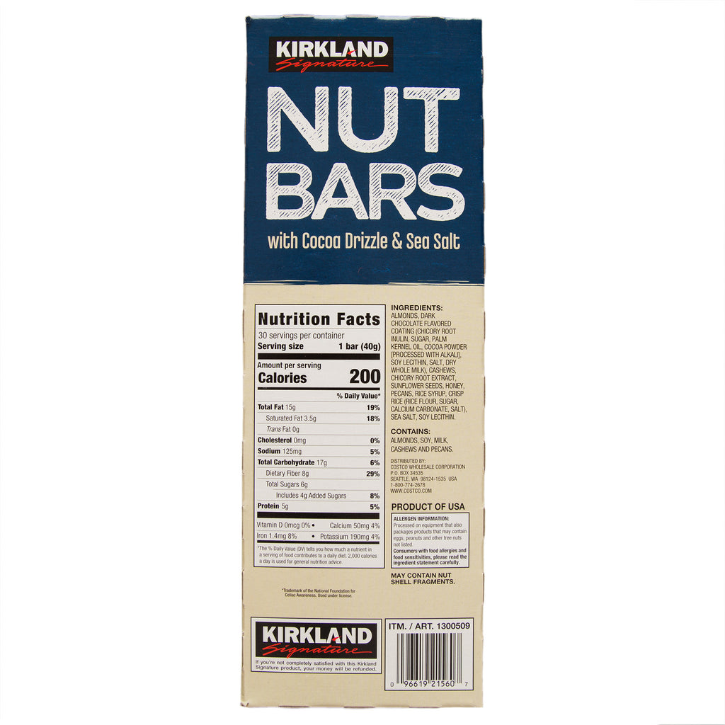 Kirkland Signature Nut Bars, 1.41 oz, 30-count