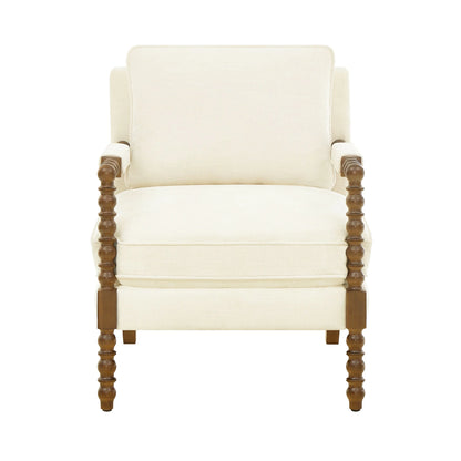 Pioneer Woman Harper Spindle Accent Chair, Jade Fabric Upholstery