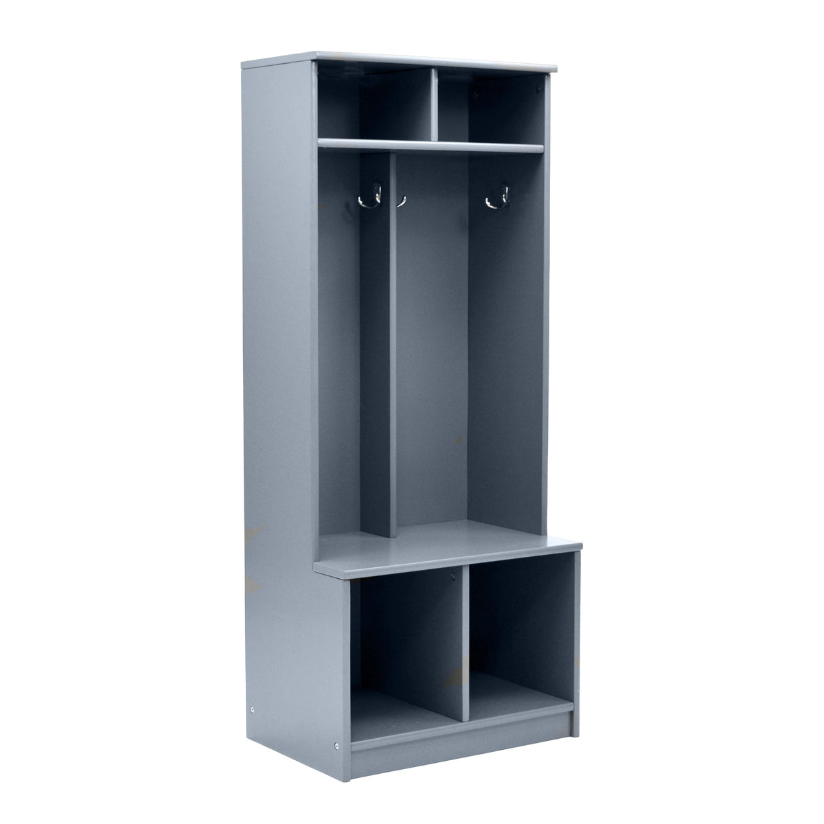 Little Partners Locker Cabinet Cubby Organizer, Learn 'N Store Wooden Classroom Cubbies Compartment Lockers for Storage of Toddlers and Kids Coats, Equipment, Backpacks - Espresso