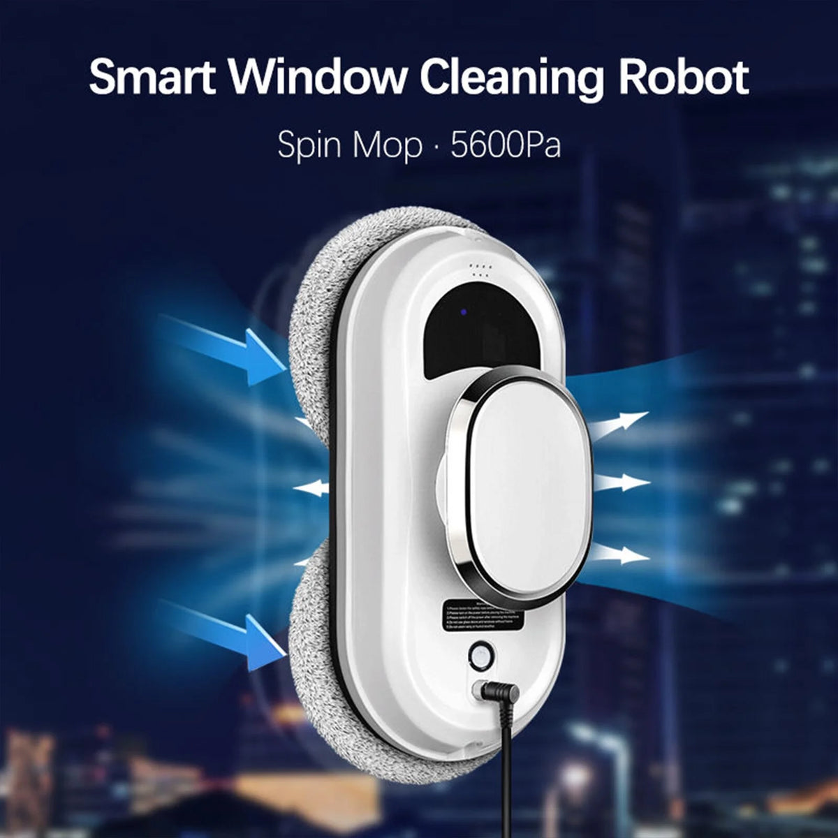 Oenbopo Window Cleaner Robot,Smart Glass Cleaning Robotic with  Strong Suction,Remote Control Window Cleaning Robot for Windows/Tiles/Class Door