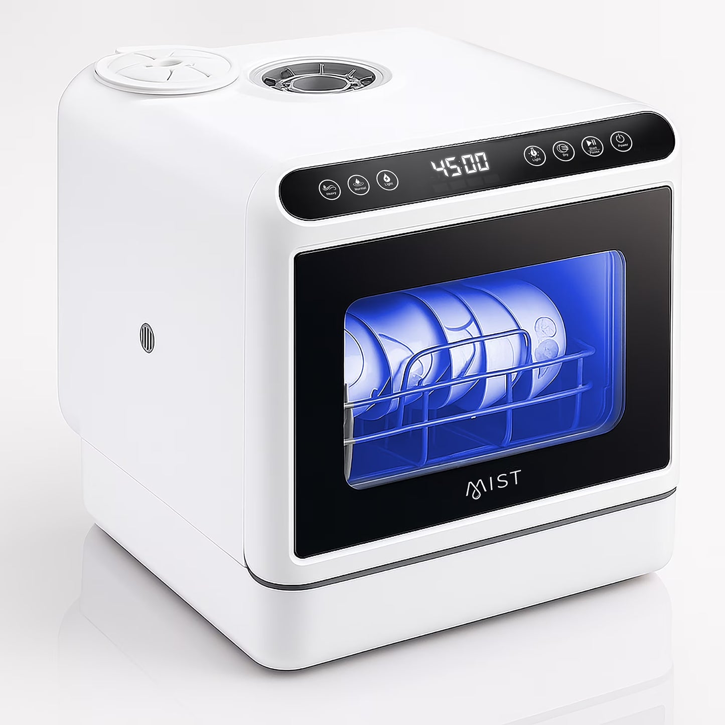 Portable Countertop Dishwasher with 4 Washing Programs and 360�� Dual Spray
