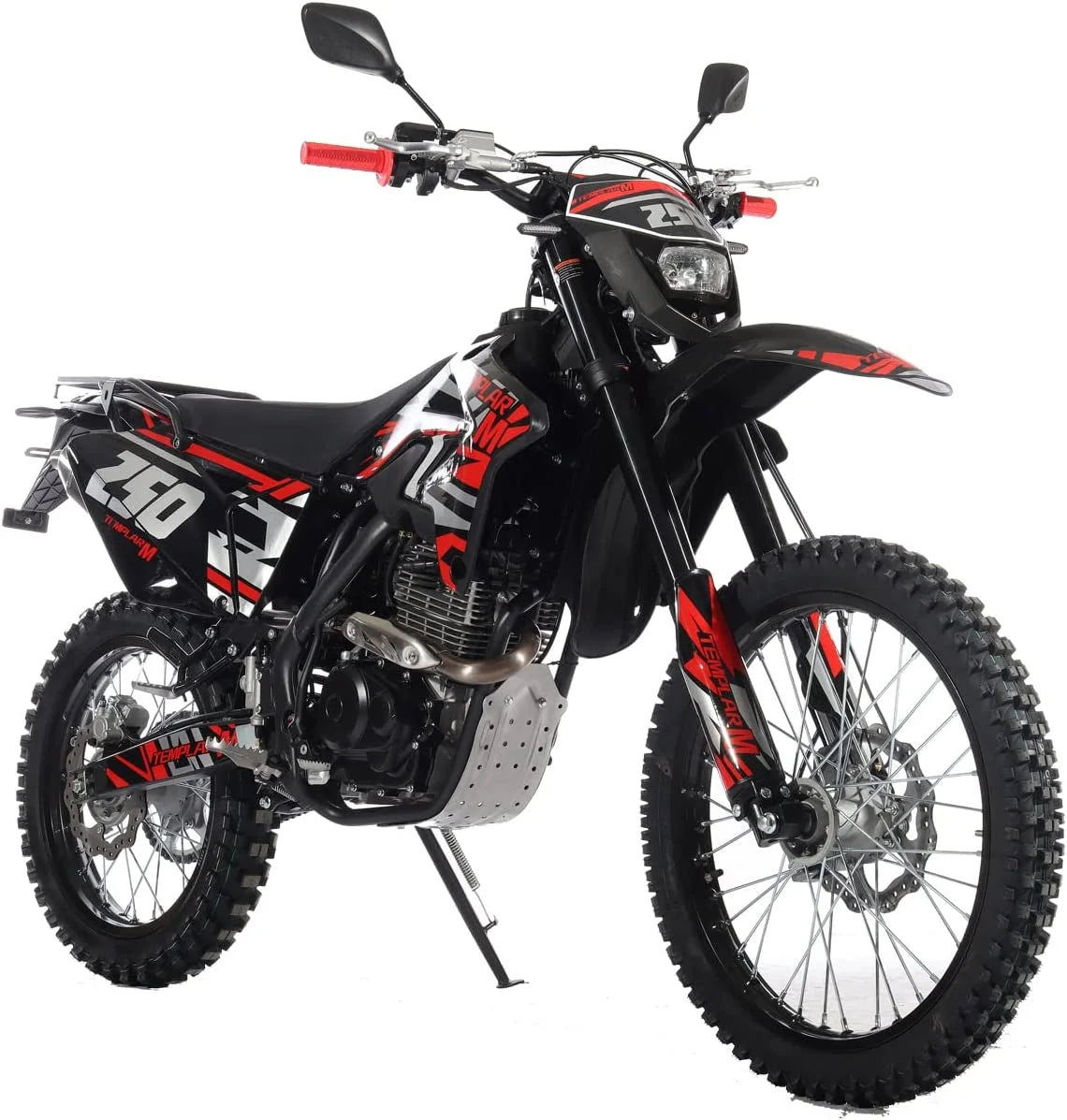 X-Pro Templar M 250cc Gas Dirt Bike with Zongshen Engine 5 Speed Pit Bikes Adult Pitbike, Big 21"/18" Wheels!