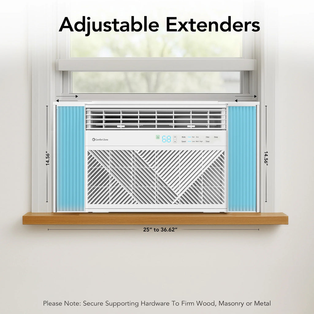 Comfort Zone 5,000 BTU Window Mounted Room Air Conditioner