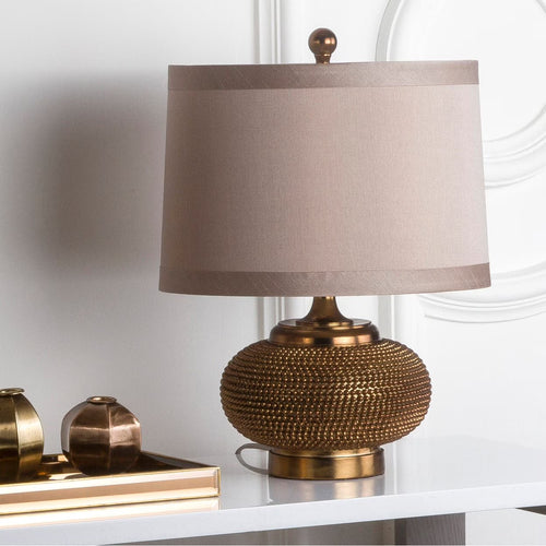 SAFAVIEH Alexis Gold Beaded Table Lamp (Set of 2)