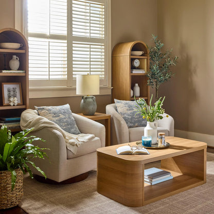 Better Homes & Gardens Juliet Narrow Arch Bookcase, Deep Green and Light Honey