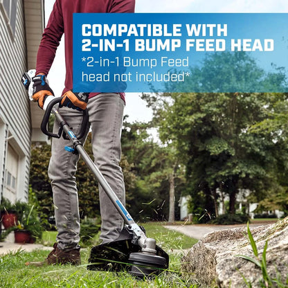 HART 40-Volt Cordless Attachment Capable 15-inch String Trimmer Kit, (1) 4.0Ah Lithium-Ion Battery