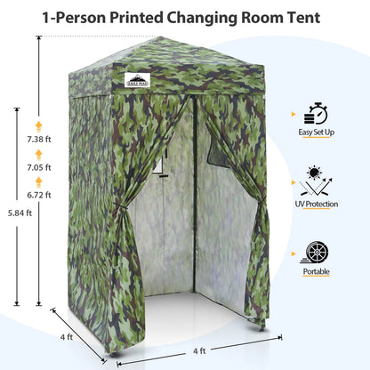 EAGLE PEAK Flex Ultra Compact 4 ft x 4 ft Pop-up Changing Room Canopy, Portable Privacy Cabana