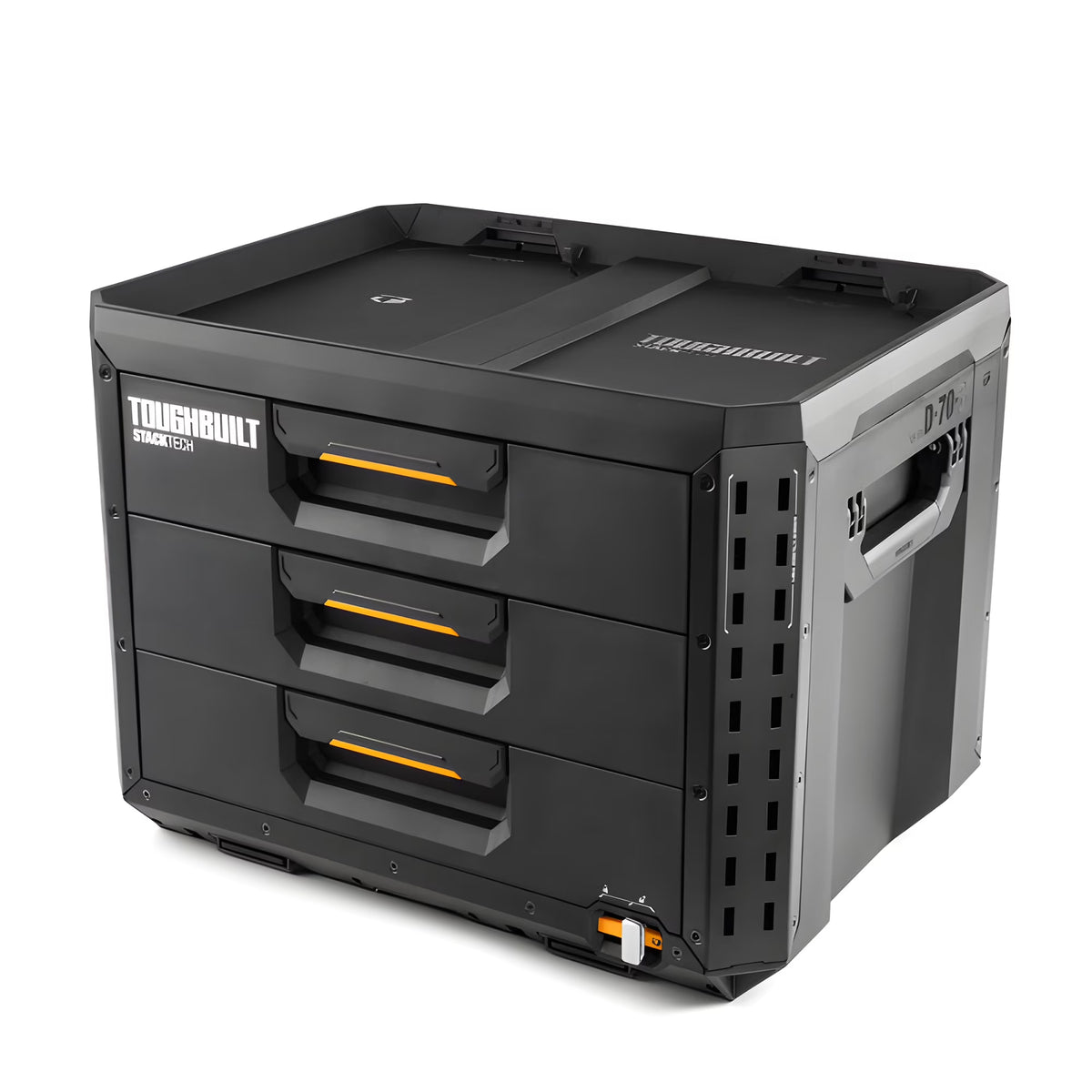 ToughBuilt StackTech 1 Drawer Toolbox, Heavy-Duty Stackable Tools Storage, 50 lb Capacity