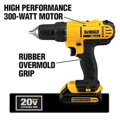 20V MAX Cordless 10 Tool Combo Kit, MAXFIT Screwdriving Set (35 Piece), (2) 20V 2.0Ah Batteries, Charger, and Bag