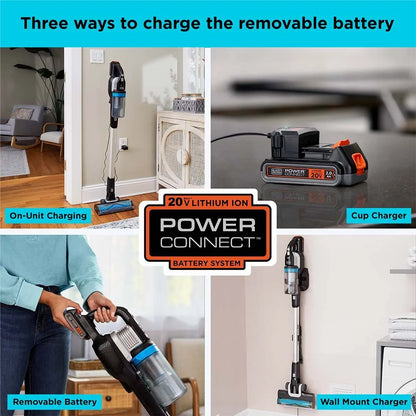 BLACK+DECKER POWERSERIES Extreme MAX 20V MAX* Cordless Stick Vacuum, BHFEB520D1