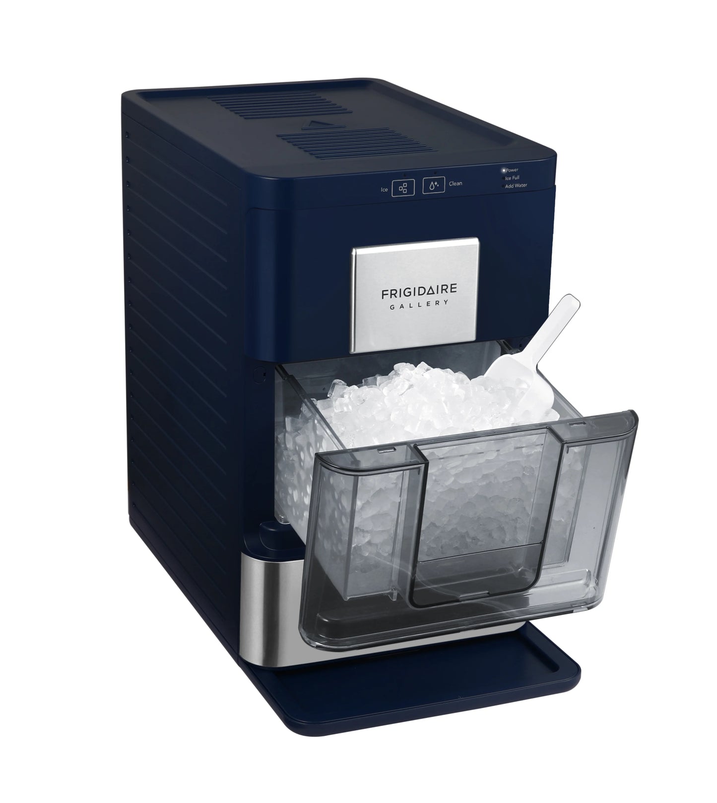 Frigidaire Nugget Ice Maker EFIC256, Countertop Nugget Ice Machine with Transparent Window, Nugget Ice Maker with 44 lbs. Capacity, Auto Self Cleaning Ice Maker Machine, Black