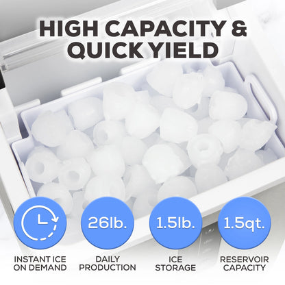 Igloo Automatic Ice Machine Self Cleaning Countertop Ice Maker for Water Bottle & Drinks, Aqua