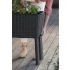 Keter Splendor 31.7 Gallon Raised Garden Bed with Self Watering and Drainage, Grey