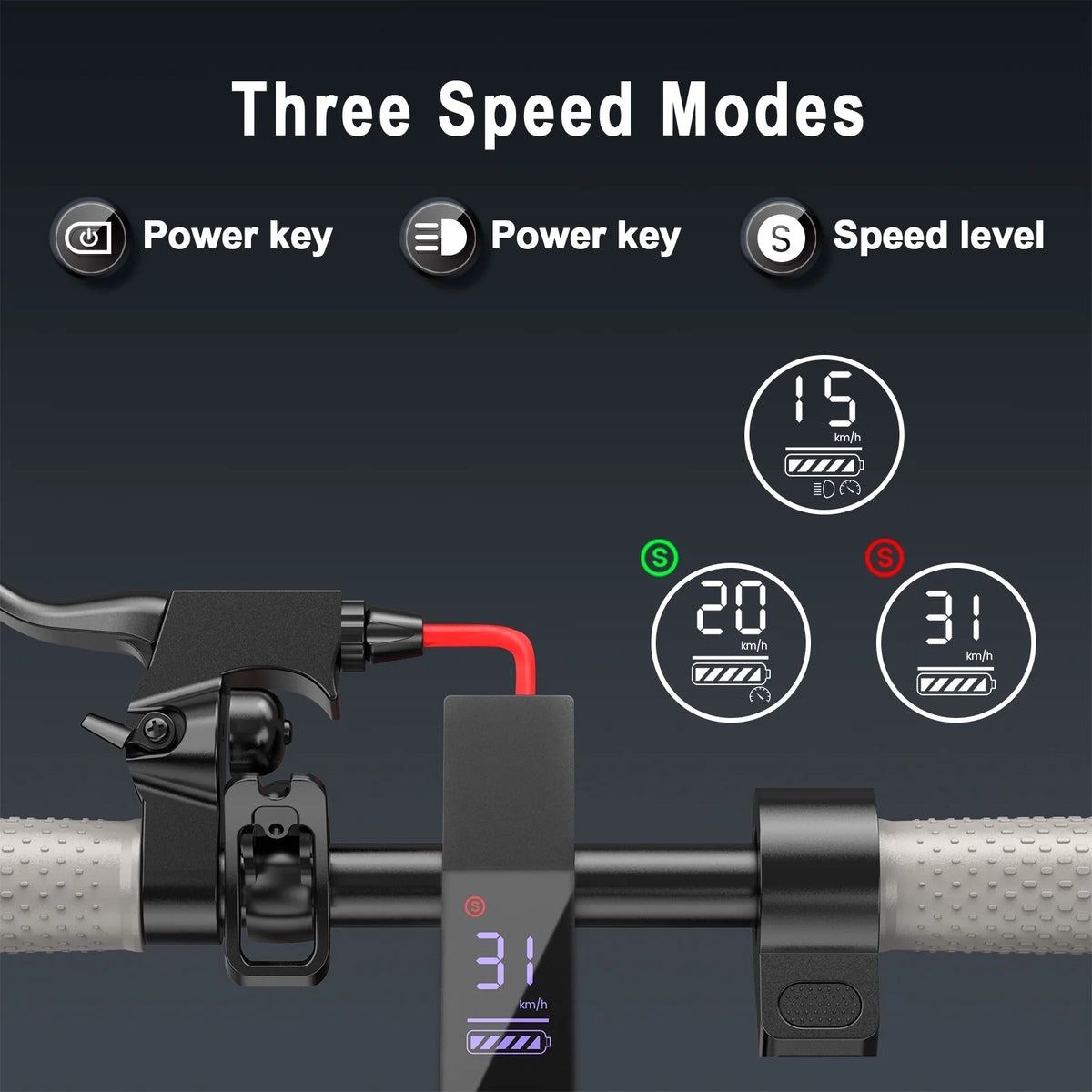AOVOPRO ES80 350W 8.5' Foldable Electric Scooter for Adults, 21 Miles Range