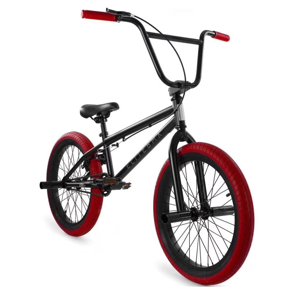 Elite BMX Bicycle 20” Freestyle Bike - Stealth Blue Purple Ideal for Ages 7 to 18 Years