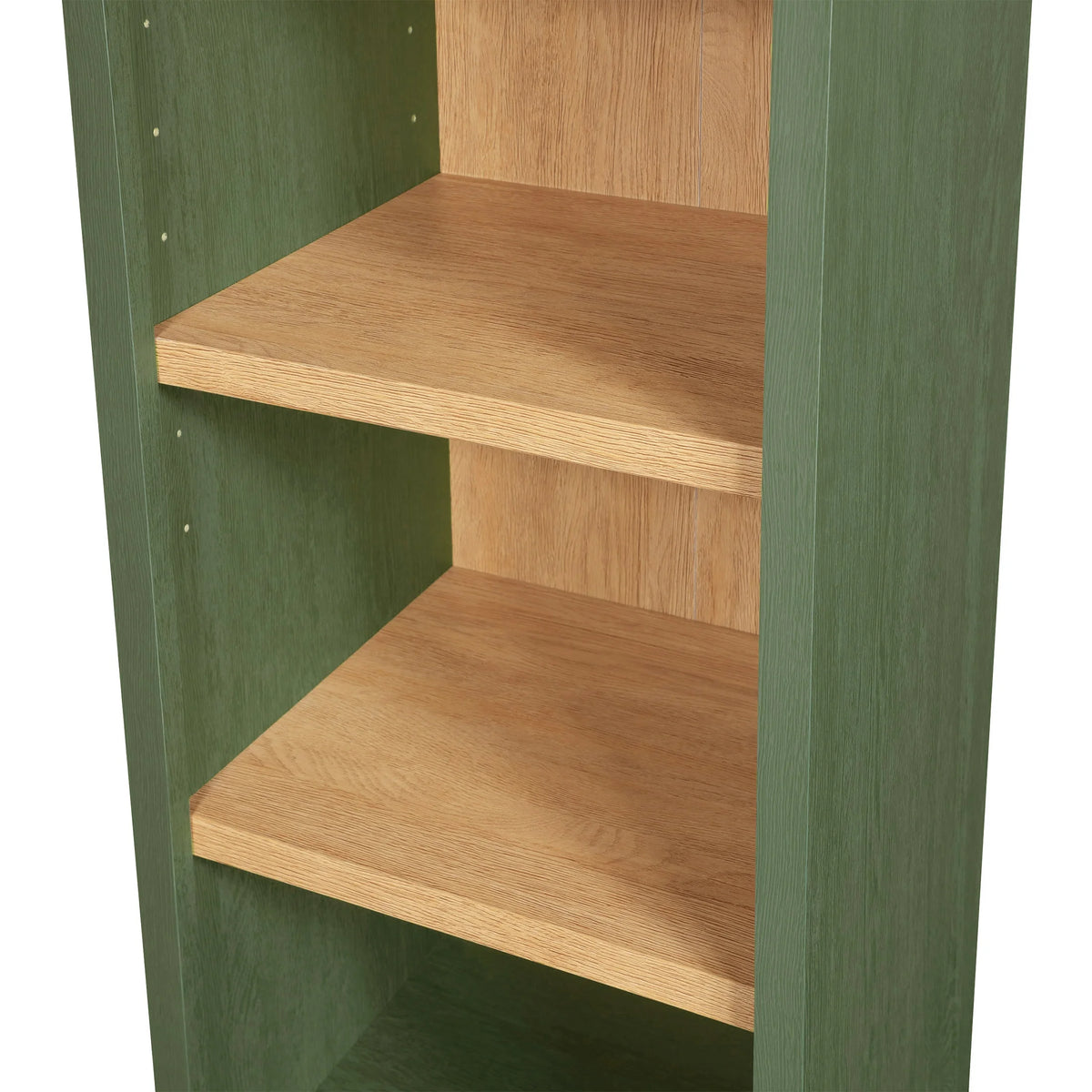 Better Homes & Gardens Juliet Narrow Arch Bookcase, Deep Green and Light Honey
