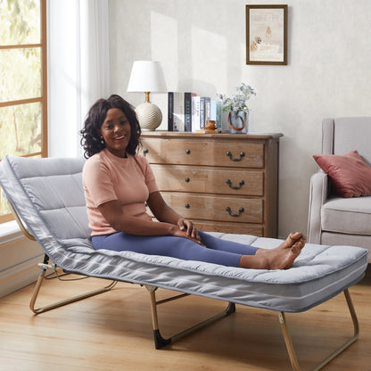 Jamdok 4Inch Floor Mattress,3-Layer Structure,Narrow Twin Size Gel Memory Foam,Removable Pillow Top Cover,Roll up Cot Mattress Topper,Portable Sleep Mat(75X30X4��)