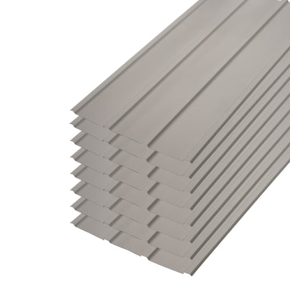 Set of 8 Arrow 45" x 27" Galvanized Corrugated Steel Roof Panels for DIY Shed, Garage, Carport, Charcoal