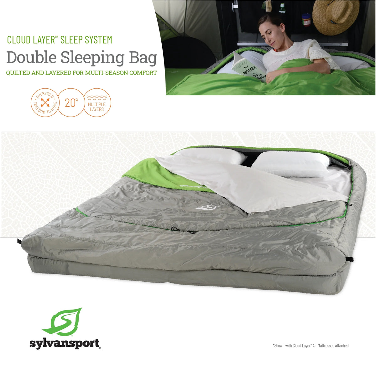 SylvanSport Cloud Layer Double Sleeping Bag