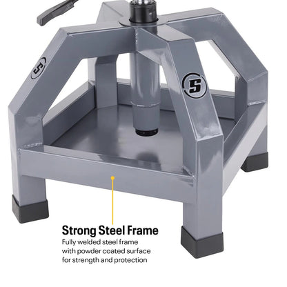 Heavy Duty Adjustable Height Rolling Shop Stool With Tool Tray