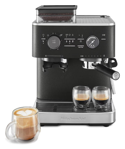 KitchenAid Semi Automatic Espresso Machine with Burr Grinder, KES6551