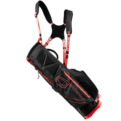 Vice Golf Smart Stand Bag Black/Neon Red