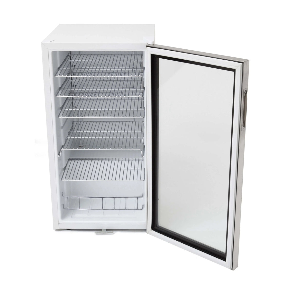 Whynter 3.3 Cubic Foot Beverage Center Fridge with Lock Stainless Steel