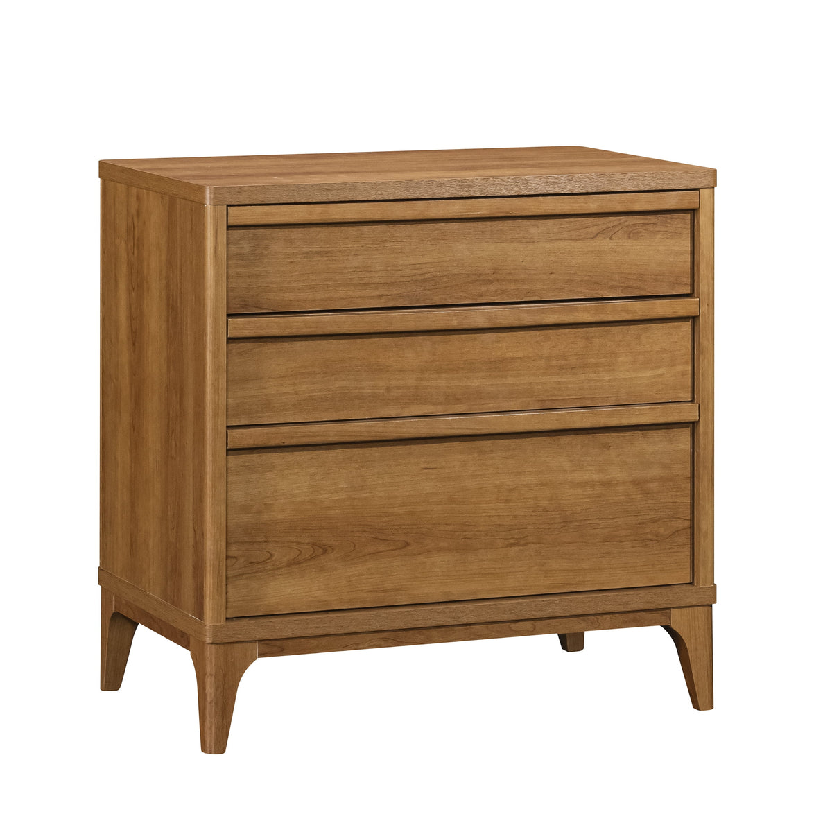 Better Homes & Gardens Greyson 3-Drawer Nightstand with USB, Acorn Finish