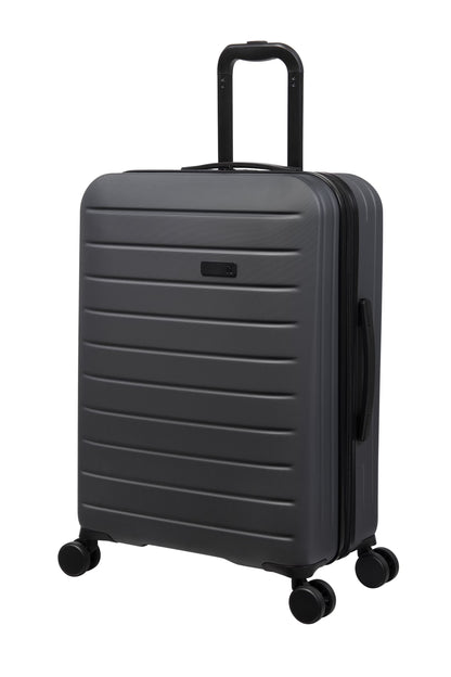 it luggage Legion 28" Hardside Checked 8 Wheel Expandable Spinner Luggage, No TSA Lock, Asphalt Black