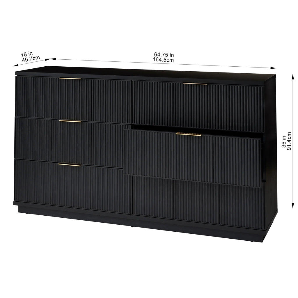 Better Homes and Gardens Lillian 6 Drawer Dresser, White