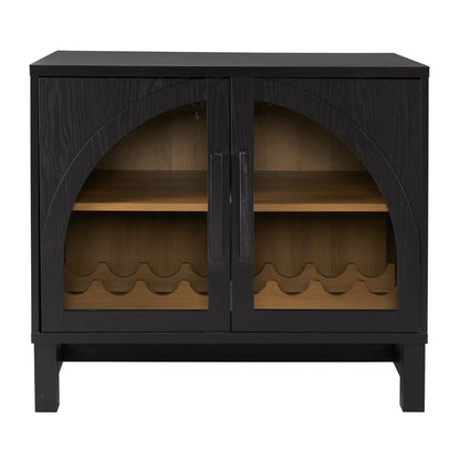 Better Homes & Gardens Juliet Arch Door Kitchen Console, Black Finish