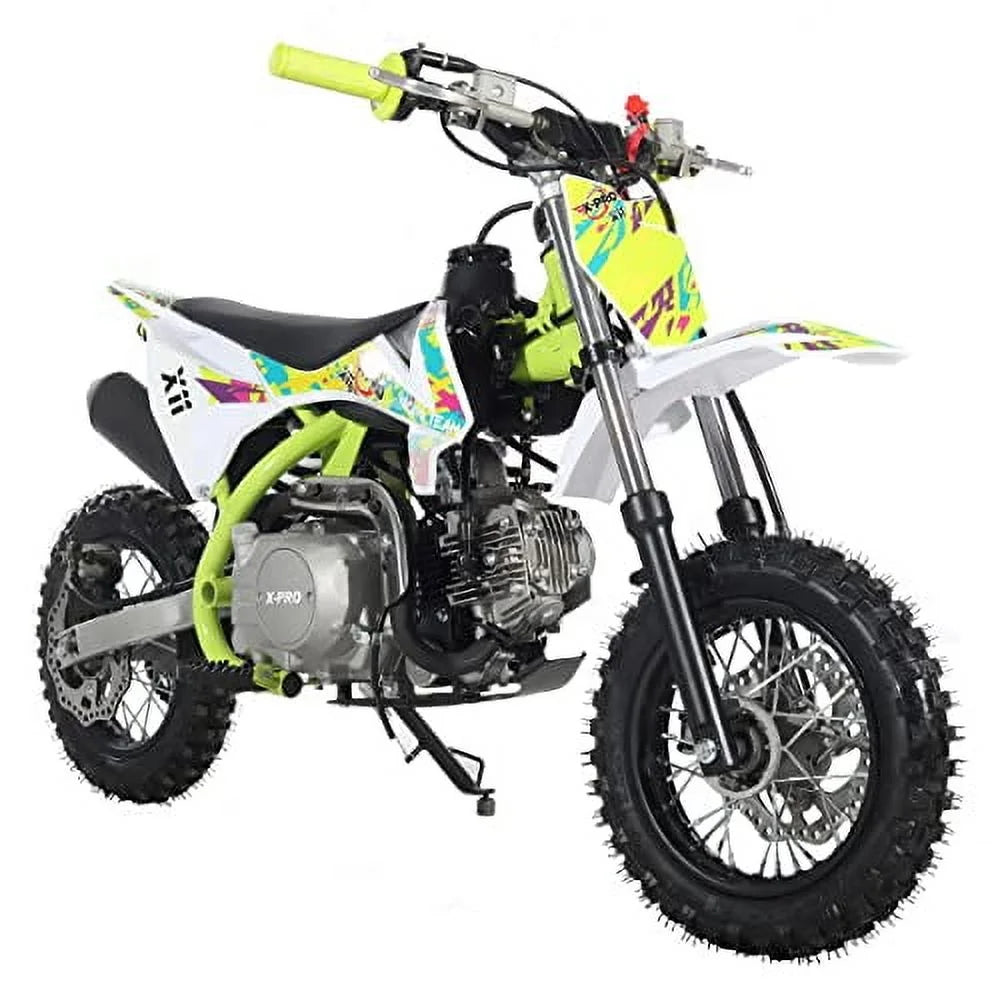 X-Pro Brand New X11 110cc Gas Pit Dirt Bike with Automatic Transmission, E-Start, 10" Wheels!