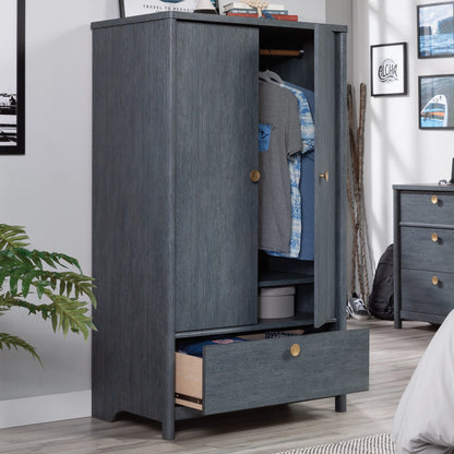 Sauder Dover Edge Armoire, Glacier Oak Finish