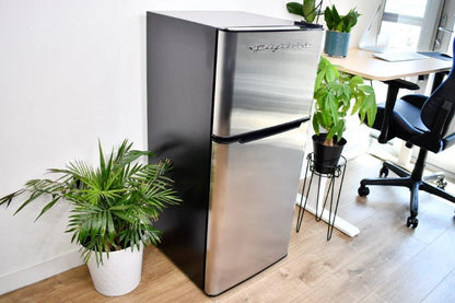 Frigidaire, 4.5 Cu. ft., 2 Door Compact Refrigerator-Chrome Trim, EFR451, Platinum