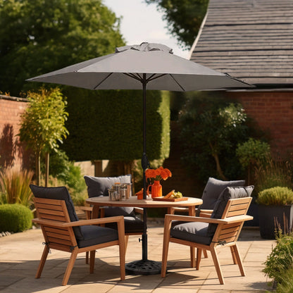 Four Seasons Courtyard Palermo Market Patio Umbrella with Push Button Tilt