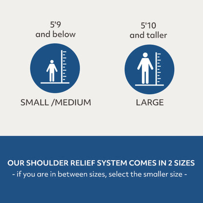 MedCline Shoulder Relief System, Bundle - Bed Wedge & Full Body Shoulder Pillow for Side Sleepers - with Extra Cases - Arm Hole Pocket & Incline Sleep Position - Large - 5'10" & Above, 1 Ct