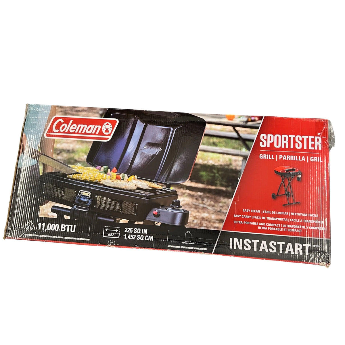 Coleman Portable Sportster 1-Burner Propane Grill with 11,000 BTUs, Red