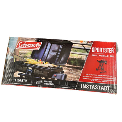 Coleman Portable Sportster 1-Burner Propane Grill with 11,000 BTUs, Red