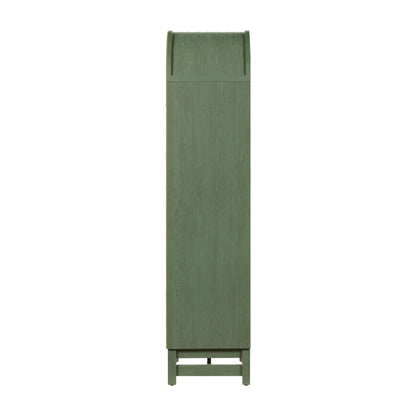 Better Homes & Gardens Juliet Narrow Arch Bookcase, Deep Green and Light Honey