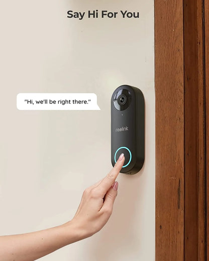 Reolink 2K 5MP Video Doorbell Camera 5G Wifi Security Home Doorbell Chime, Person &Package Detection